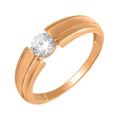 Лот: 23862101. Фото: 1. Кольцо TALANT из золота с фианитом. Кольца, перстни