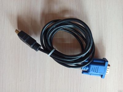 Лот: 18118066. Фото: 1. Шнур переходник HDMI to VGA. Шлейфы, кабели, переходники