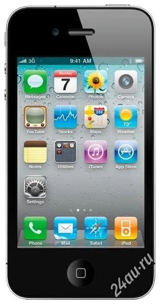 Лот: 1467184. Фото: 1. IPHONE 4 32GB РСТ ЧЁРНЫЙ. Смартфоны