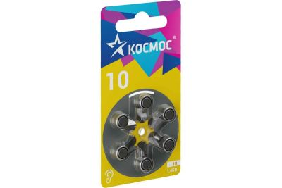 Лот: 22144305. Фото: 1. Элем.пит.КОСМОС ZA10 (10, PR70... Батарейки, аккумуляторы, элементы питания