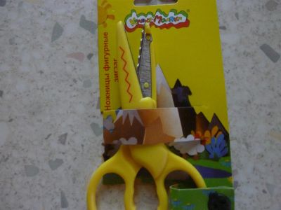 Лот: 3296117. Фото: 1. ножницы зигзаг. Для рисования