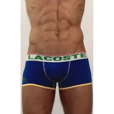 Лот: 4108960. Фото: 1. Мужские трусы "Lacoste" (синие... Нижнее бельё, плавки, шорты для плавания