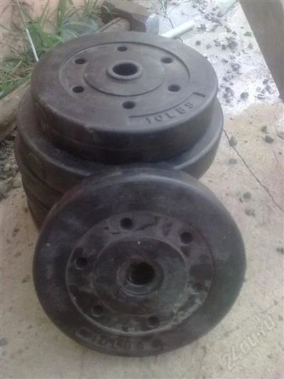 Лот: 1971038. Фото: 1. блины 40 кг. Штанги, блины