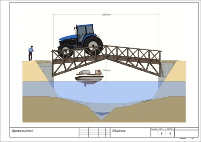 Лот: 7827256. Фото: 1. Мосты деревянные автомобильные... Проекты, чертежи