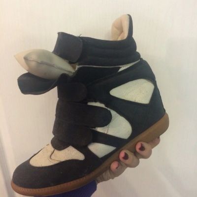 Лот: 6734022. Фото: 1. Кеды на танкетке Isabel Marant. Кеды, кроссовки, слипоны
