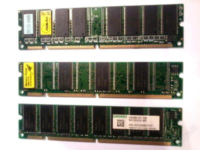 Лот: 2050685. Фото: 1. SDRAM PC-133 256+128+64 Mb рабочее... Оперативная память