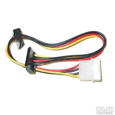 Лот: 8149104. Фото: 1. Переходник питания 2 SATA to molex... Шлейфы, кабели, переходники