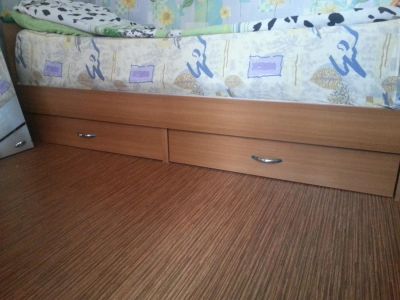 Лот: 3081504. Фото: 1. кровать с ящиками. Кровати