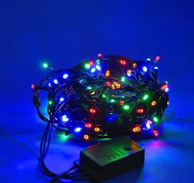 Лот: 18170502. Фото: 1. Гирлянда электрическая 100 LED... Гирлянды, шарики, новогодние аксессуары