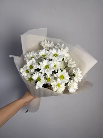Лот: 25651245. Фото: 1. 4. Букет - комплимент из хризантем... Свежие цветы
