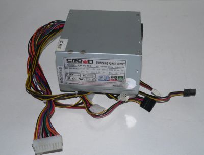 Лот: 9145363. Фото: 1. БП 400W Crown CM-PS400 (24+4pin... Корпуса, блоки питания