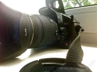 Лот: 1112537. Фото: 1. Canon EOS Kiss X2 (450D) + Sigma... Цифровые зеркальные