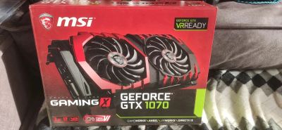 Лот: 21424397. Фото: 1. Видеокарта MSI gtx 1070 (Читайте... Видеокарты