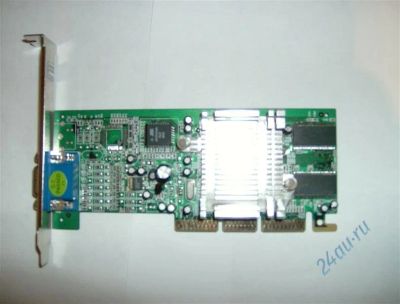 Лот: 714203. Фото: 1. AGP geforce 2 mx400 32mb 64 bit. Видеокарты