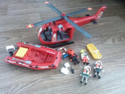 Лот: 9744712. Фото: 1. Playmobil Набор спасателей (катер... Конструкторы