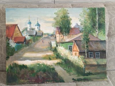 Лот: 19838308. Фото: 1. Картина х/масло, худ. Кучеренко. Картины, гравюры