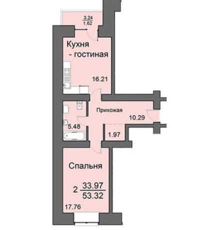 Лот: 6617785. Фото: 1. Продам 2-комн., Покровский мкр... Квартиры, студии