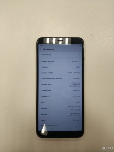 Лот: 13797677. Фото: 1. Смартфон Xiaomi Mi6X 64Gb Black... Смартфоны