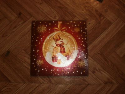 Лот: 4918110. Фото: 1. Доска разделочная, стеклянная... Столовые приборы, ножи