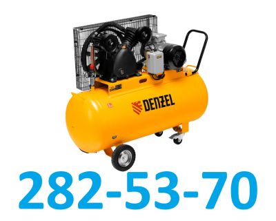Лот: 23933710. Фото: 1. Компрессор воздушный Denzel BCV4000-T... Компрессоры автомобильные, шинные насосы