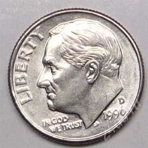 Лот: 1569028. Фото: 1. США. 10 цент 1990г. (1-3). Америка