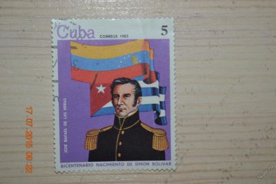 Лот: 5832896. Фото: 1. Марка Кубы 1983г. К 200-летию... Марки