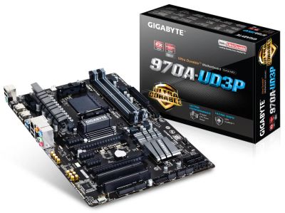Лот: 16956640. Фото: 1. Материнская плата Gigabyte GA-970A-UD3P. Материнские платы