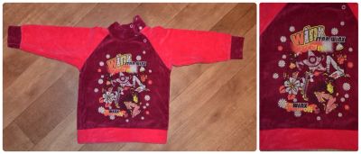 Лот: 5260529. Фото: 1. Толстовка велюровая Winx р-р 104. Свитера, худи, толстовки