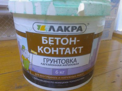 Лот: 10087459. Фото: 1. Грунтовка адгезионная акриловая... Краски, лаки, растворитель
