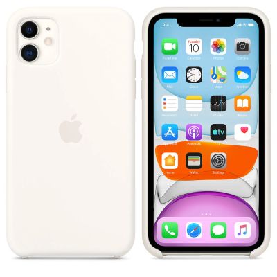 Лот: 15038557. Фото: 1. iPhone 11 белый 128gb, мwm22RU... Смартфоны