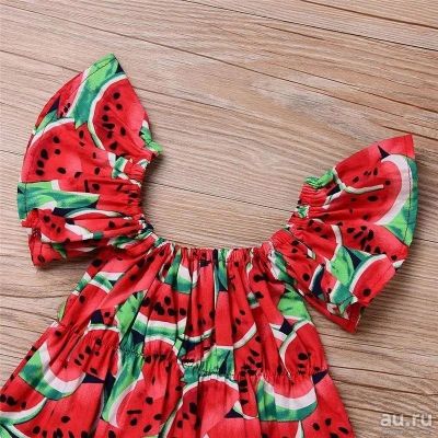 Лот: 13736323. Фото: 1. Боди купальник детский. арбузы. Купальники, плавки, шорты для плавания