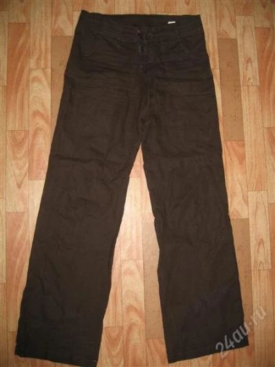 Лот: 1914466. Фото: 1. Брюки льняные 44 размер. Брюки, шорты