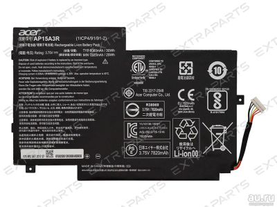 Лот: 16472999. Фото: 1. Аккумулятор AP15A3R Acer Switch. Аккумуляторы