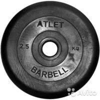 Лот: 6324147. Фото: 1. Диск обрезиненный MB Barbell серия... Штанги, блины