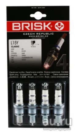 Лот: 17553905. Фото: 1. Свеча Brisk classic L15Y &quot... Двигатель и элементы двигателя