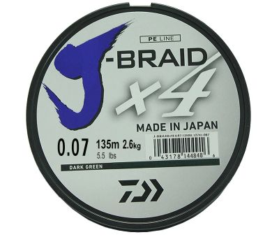 Лот: 12485075. Фото: 1. Леска плетеная DAIWA &quot;J-Braid... Леска, блесны, крючки, мормышки