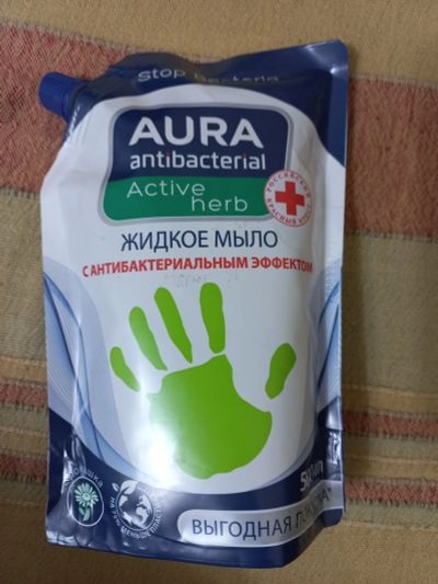 Лот: 24792484. Фото: 1. Жидкое мыло aura 500 мл. Уход за телом