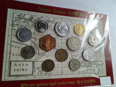 Лот: 4123589. Фото: 1. 12 монет Азии в наборе лот №3. Наборы монет