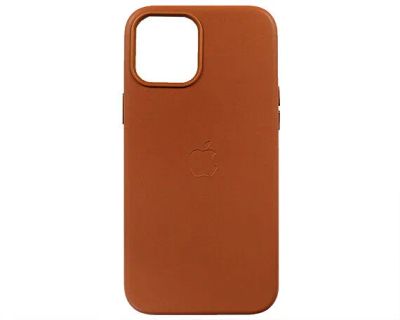 Лот: 20887057. Фото: 1. Чехол iPhone 12 Pro Max Leather... Чехлы, бамперы