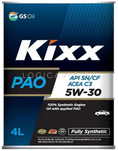 Лот: 12567447. Фото: 1. Kixx PAO, 5W-30, 4L. Масла, жидкости