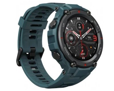 Лот: 20886484. Фото: 1. Часы Amazfit A2013 T-Rex Pro синие. Смарт-часы, фитнес-браслеты, аксессуары