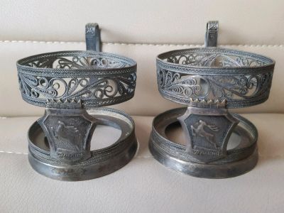 Лот: 12681822. Фото: 1. Подстаканники, пара. Горький. Предметы интерьера и быта