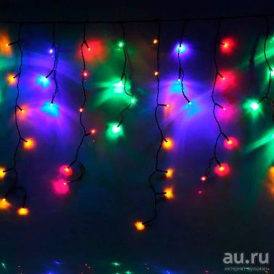 Лот: 14903308. Фото: 1. Уличная гирлянда "Бахрома" 100LED... Гирлянды, шарики, новогодние аксессуары