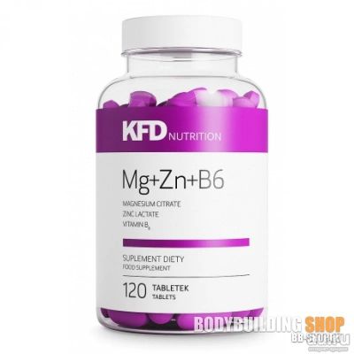 Лот: 14312565. Фото: 1. Mg+Zn+B6 от KFD 120 табл.(Спортивное... Спортивное питание, витамины