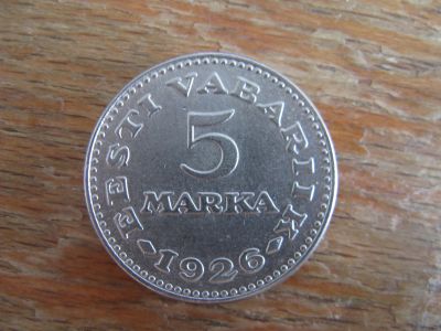 Лот: 19283935. Фото: 1. Эстония 5 марок 1926 года. Европа
