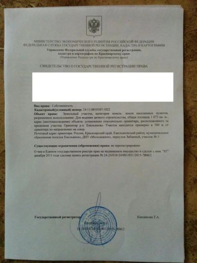 Лот: 6682282. Фото: 1. земельный участок в емельяново... Земельные участки