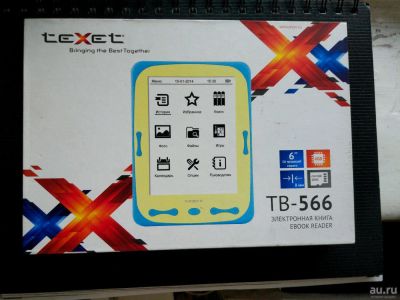 Лот: 9495568. Фото: 1. Электронная книга texet TB-566... Электронные книги