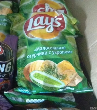 Лот: 16795900. Фото: 1. чипсы Lays малосольные огурчики... Другое (продукты)