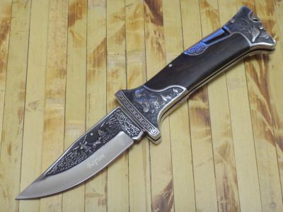 Лот: 9096129. Фото: 1. Нож складной "Барин". Сталь 65Х13... Ножи, топоры