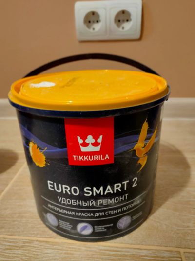 Лот: 18890072. Фото: 1. Краска потолочная Tikkurila Euro... Краски, лаки, растворитель